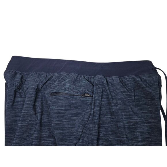 Lululemon T.H.E. Short Lined Men's XL Heatheres Blue Drawstring Athletic Shorts - Picture 7 of 12